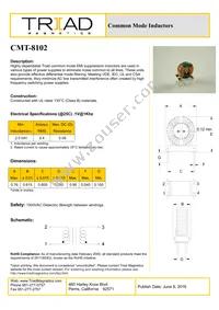 CMT-8102 Datasheet Cover