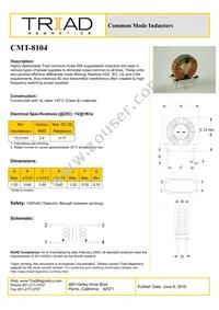 CMT-8104 Datasheet Cover