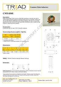 CMT-8105 Datasheet Cover