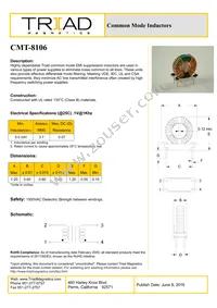 CMT-8106 Datasheet Cover
