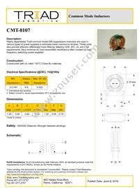 CMT-8107-B Datasheet Cover