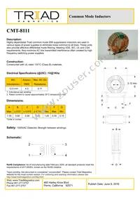 CMT-8111-B Datasheet Cover