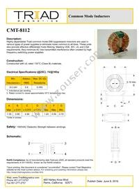 CMT-8112-B Datasheet Cover