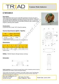 CMT-8113-B Datasheet Cover