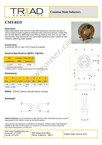 CMT-8115-B Datasheet Cover