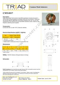 CMT-8117 Datasheet Cover