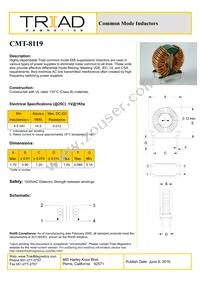 CMT-8119-B Datasheet Cover