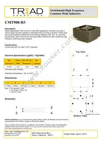 CMT908-H3-B Datasheet Cover