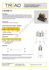 CMT908-V2-B Datasheet Cover