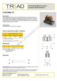 CMT908-V3-B Datasheet Cover