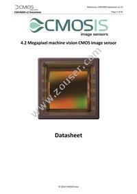 CMV4000-2E5M1LP Datasheet Cover