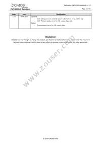 CMV4000-2E5M1LP Datasheet Page 5