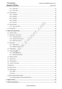 CMV4000-2E5M1LP Datasheet Page 7