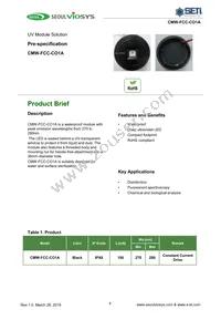 CMW-FCC-CO1A Datasheet Cover