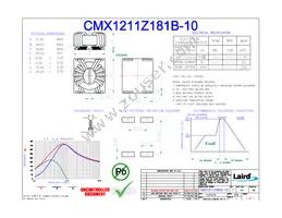 CMX1211Z181B-10 Datasheet Cover