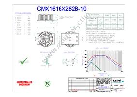 CMX1616X282B-10 Datasheet Cover