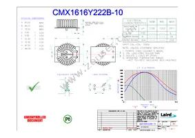 CMX1616Y222B-10 Datasheet Cover