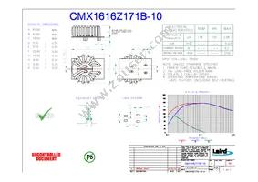 CMX1616Z171B-10 Datasheet Cover