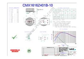 CMX1616Z401B-10 Datasheet Cover