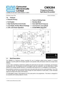 CMX264D5 Datasheet Cover