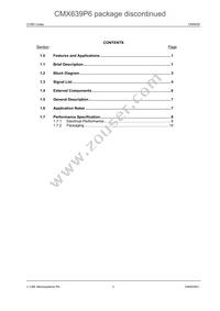 CMX639D4 Datasheet Page 2