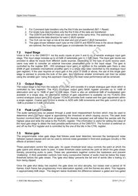 CMX7011L4 Datasheet Page 15