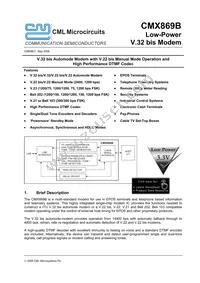 CMX869BD2-REEL Datasheet Cover