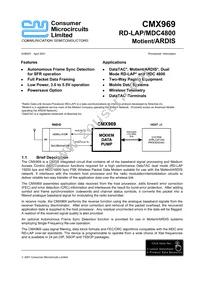 CMX969D5 Datasheet Cover