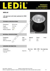 CN13145_MIRA-W Datasheet Cover