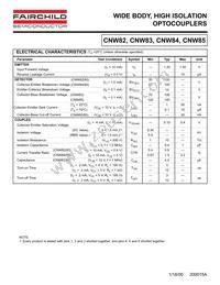 CNW85SD Datasheet Page 2