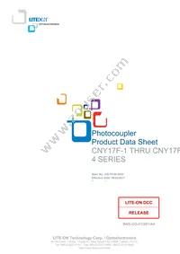 CNY17F-4S-TA1 Datasheet Cover