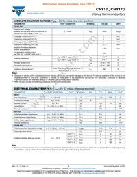 CNY17G-1 Datasheet Page 2