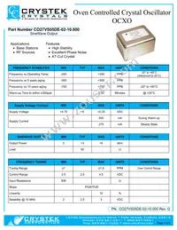 CO27VS05DE-02-10.000 Datasheet Cover