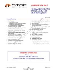 COM20022I3V-HT Datasheet Cover