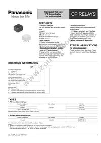 CP1-12V Datasheet Cover
