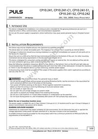 CP10.241-S1 Datasheet Page 3