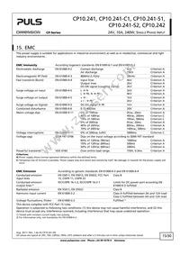 CP10.241-S1 Datasheet Page 15