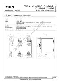 CP10.241-S1 Datasheet Page 20