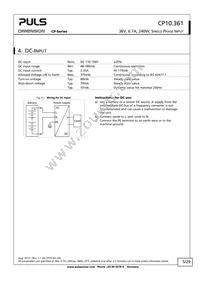 CP10.361 Datasheet Page 5