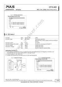 CP10.481 Datasheet Page 5