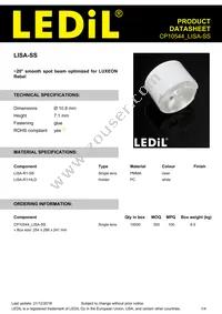 CP10544_LISA-SS Datasheet Cover