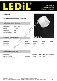 CP11627_LISA-RS Datasheet Cover