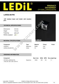 CP15305_LARISA-M-PIN Datasheet Cover