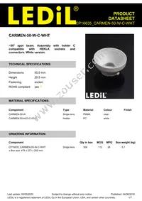 CP16635_CARMEN-50-W-C-WHT Datasheet Cover