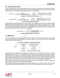 CP2104-MINIEK Datasheet Page 13