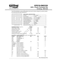 CP219-2N5339-WN Datasheet Cover