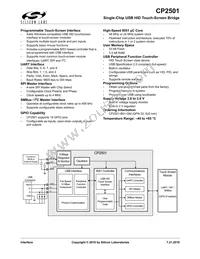 CP2501-B01-GM Datasheet Cover