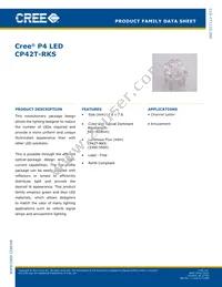 CP42T-RKS-CJ0L0EE4 Datasheet Cover