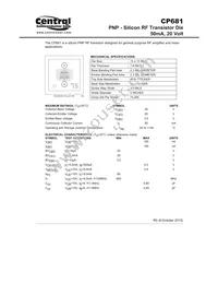 CP681-MPSH81-CT20 Datasheet Cover