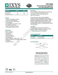 CPC1020N Datasheet Cover